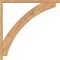 Ekena Millwork Thorton Block Smooth Bracket w/ Offset Brace, Western Red Cedar, 3 1/2"W x 40"D x 40"H BKT0402X40X40THR05SWR - alternate 2